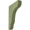 Ekena Millwork 1 3/4"W x 8 1/2"D x 11"H Plymouth Wood Vintage Decor Bracket, Restoration Green BKTWD02X09X11PLGR - alternate 1